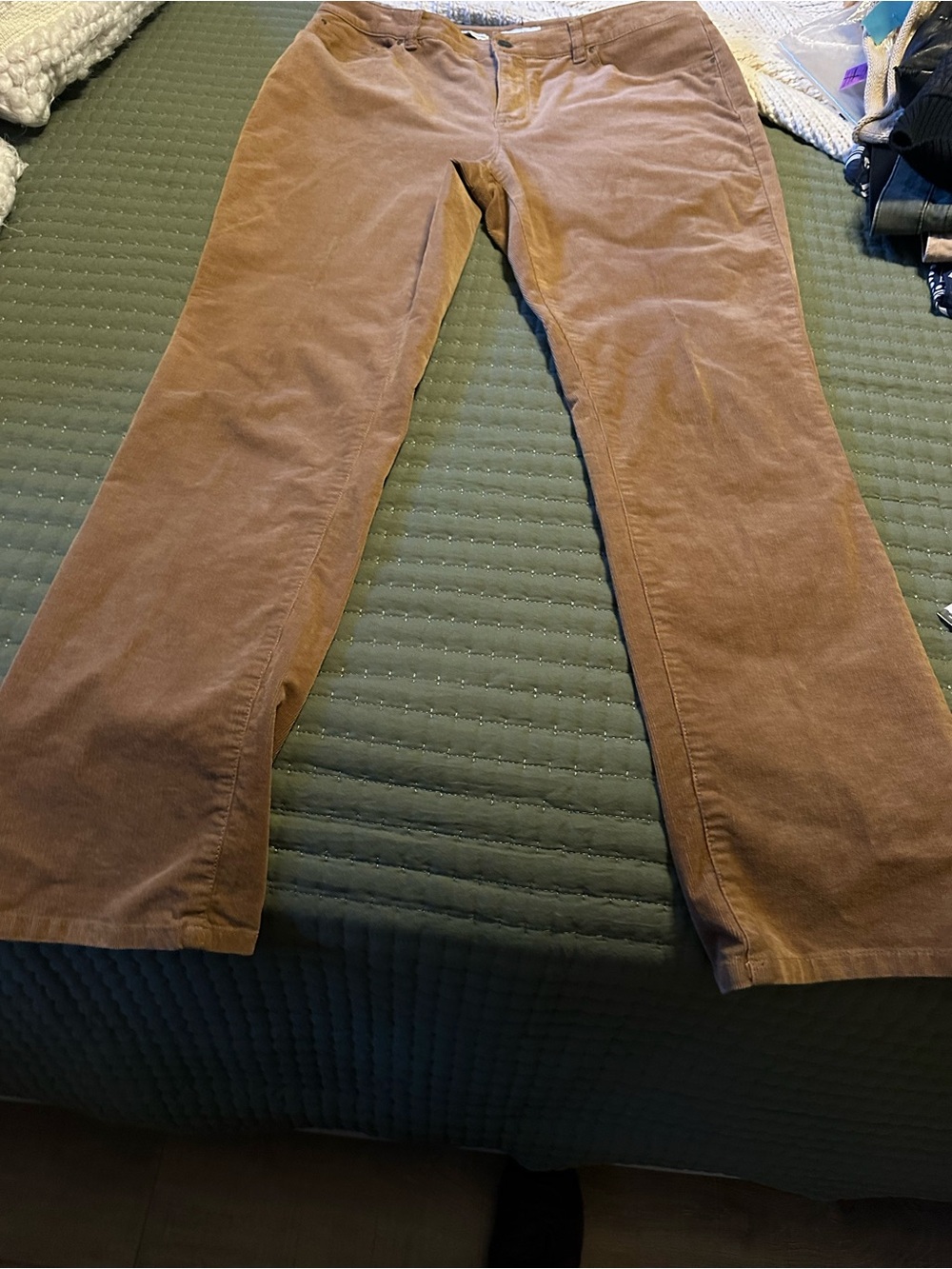 Womens Brown Corduroy Pants